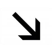 Panonceau de signalisation M3a1 - Position de voie à droite_1