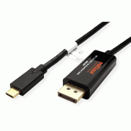 ROLINE Câble adaptateur USB type C - DisplayPort, v1.2, M/M, bidirectionnel, 2 m_1