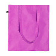 Tote bag publicitaire en RPET laminé 100 g/m² - Anses longues - Couleur fuchsia - Poids 44 g_1