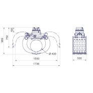 Ag9050 - Pince de Tri 378kg - Grappin de démolition DMS Technologie_1