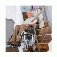 Alber Scalamobil S35 - Monte-escalier Invacare - Poids max utilisateur : 140 kg - Adaptable fauteuil roulant_1