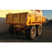 Remorque TP avec porte hydraulique et vérins double effet