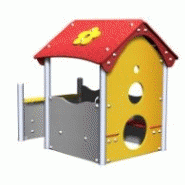 Maisonnette inox Maali01 - Structures de jeux à thèmes - CREA Équipements - Pour enfants de 1 à 8 ans - Capacité 8 enfants_1