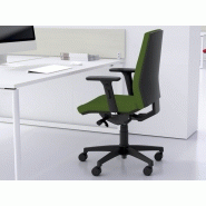 Siège de bureau Draft - Dossier réglable, accoudoirs ajustables, revêtement tissu polyester_1