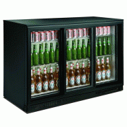 Arrière bar réfrigérée noir 3 portes coulisst l1335 7455.1320 COMBISTEEL_1