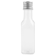 Bouteille PET transparent + bouchon aluminium 35ml Ø2,5x9,6cm - par 100_1