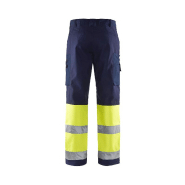 Pantalon 1562 Softshell haute visibilité - Blaklader - Stretch, respirant, imperméable et coupe-vent - Certifié EN ISO 20471 classe 1_1