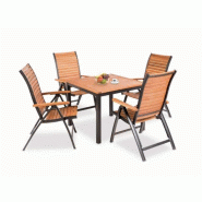 Table de jardin flamingo bois d'eucalyptus – MTF – carrée – 2nab2157_1