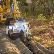 Trancheuse de sol à chaîne pour pelle CHD 120S B - tranchées prédéfinies sur terrains végétaux_1