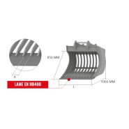VS 85GD MIDI Godet squelette General Duty - Cangini - 1000 mm - Profil allongé et lame en HB400_1