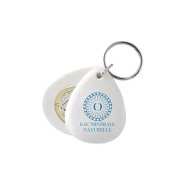 Porte-clés jetons Goutte - PVC haute qualité - 5 x 4 x 1 cm_1