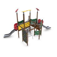 Équipement de jeux pour enfants avec fondation à enterrer