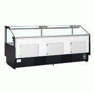 Vitrine comptoir spécial poisson 2500 mm noire -1 à +5 °C | TEFCOLD SOCA-F25090B_1