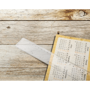 Règle 30 cm - plastique transparent - mesures en cm et inches_1