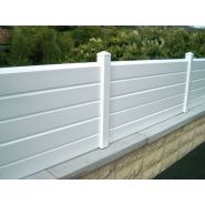 Clôture persienne - morey production - en pvc - largeur : 1800 mm_1