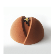 Sphère fendue - Moules Pavocake Pavoni Italia - Lot de 6 avec plateau_1