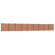 Vidaxl panneau de clôture marron 1564x186 cm wpc 3282806_1