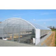 Serre agricole 8 m SC équipée d’aérations latérales motorisées