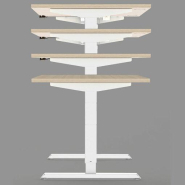 Bureau assis debout électrique motorisé neuf - 140 x 80 cm - Hauteur réglable de 69 à 120 cm - NIVO_1