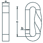 Chaîne de levage Tycan - fibres DYNEEMA - Green Pin - 2,6t à 6,8t - REF : 19000_1