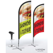 Oriflamme aile d'avion 2,40m - WF 240_1