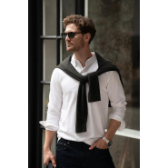 Polo homme à manches longues - Carlington Homme - Blanc - Nimbus_1