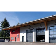 Porte sectionnelle industrielle motorisée Hörmann SPU F40 Basic - Panneaux 40 mm en acier injectés de mousse polyuréthane_1