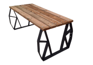Table pique nique Kompose en Pin - Table Lg : 194 cm - Plateau La : 76.5 cm - Assise Ht : 44 cm_1