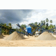 Unité de broyage et criblage pour sable et gravier