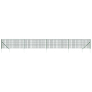 Vidaxl clôture en treillis métallique et piquet d'ancrage vert 1,1x10m 154098_1