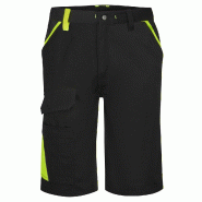 Bermuda coton bicolore WX1 - Noir/Gris / 38_1