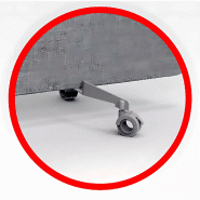 Cloison panneau acoustique vertical sur pieds hauts à roulettes So Oviedo_1