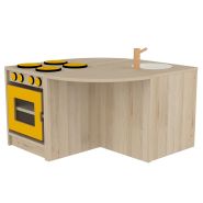 Ensemble tout équipé angle arrondi - 4 modules - Réf. JI.IC10 - Pour crèche et collectivité