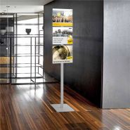 Totem modulable - Direct Signalétique - Pied en aluminium avec insertion affiche_1