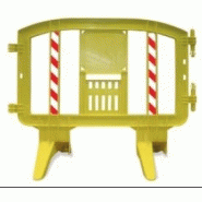 Barrière de chantier REPER - Urbaine polyvalente - Légère et personnalisable - L=1,25m - H=1m - Polypropylène - 7kg_1