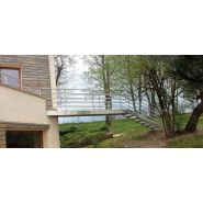 Escalier extérieur en inox poli-brossé avec marge en clés - NCI Nouveau Concept Inox_1