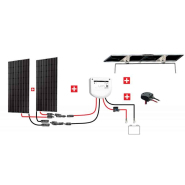 Kit solaire bateau inclinable Uniteck - 300W 12V MPPT avec panneaux monocristallins et régulateur de charge_1