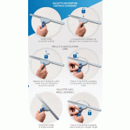 Raclette vitre complète Articulée GLOSS-W Prime Bleu 35 cm Uni-Connect_1