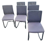 Steelcase - Chaise visiteur d'occasion - Pied luge - Design ergonomique - Matériaux durables_1