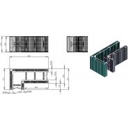 Coffrage isolant angle 45° - Reverbloc - épaisseur du bloc 40 cm - R = 7.18_1
