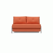 INNOVATION LIVING - Canapé design convertible Cubed 02 Alu 200x140 cm - Tissu rouille Argus_1
