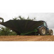 Dispositif de récolte d'amandes avec écalaise indépendante