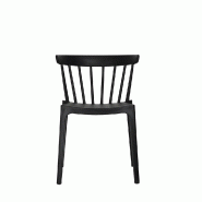 Windson - Chaise empilable en polypropylène noir_1