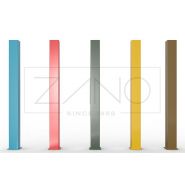 01.088.Sn - Potelets fixes Zano - Acier noir ou inoxydable - Hauteur 100 cm - Poids 6 kg_1