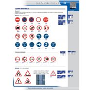 Panneau de signalisation routière - Obligation de tourner à gauche - Fabrication sur-mesure et française - PVC ou aluminium_1