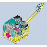Rouleau manuel ammann avec largeur de cylindre 650 mm