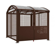 Abri vélos sécurisé - Serrure par clé européenne ou digicode - Structure en acier - Dimensions modulables_1