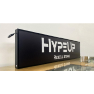 Caisson lumineux LED mince - 7 cm d'épaisseur - Aluminium et plexiglas - Intensité lumineuse réglable_1