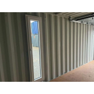 Conteneur maritime 20' avec portes sectionnelles - Dimensions extérieures : 6,06m x 2,44m x 2,90m_1