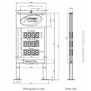 Gsyz0011 - Panneau affichage prix carburant LED - Foshan Nanhai Guose - Puissance légère 240W_1